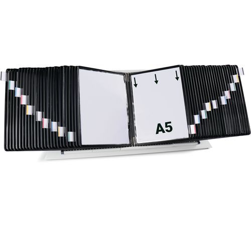 Zichtpanelensysteem wand metaal Tarifold A5 50 zichtpanelen - Djois