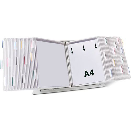 Zichtpanelensysteem bureau metaal Tarifold A4 50 zichtpanelen - Djois