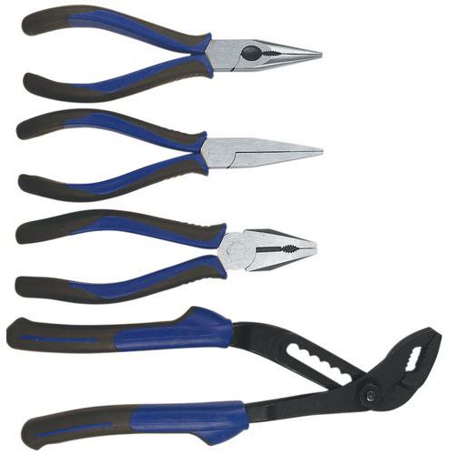 Set van 4 tangen met poten van twee materialen - Manutan Set van 4 tangen met poten van twee materialen - Manutan