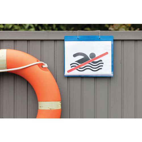 Identificatiehoes vochtbestendig, hangend A4 horizontaal - Djois