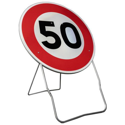 Signaalbord B14 Snelheidsbeperking 50 km/u - Kelias