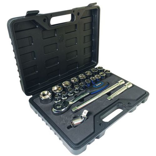 Koffer met 22 stuks gereedschap 1/2 - Manutan Koffer met 22 stuks gereedschap 1/2 - Manutan