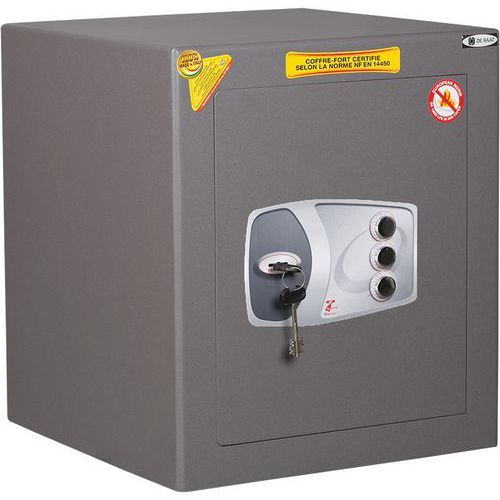 Kluis Technomax DP inbraakwerend en brandwerend, Totale inhoud: 39 L, Type sluiting: Met code