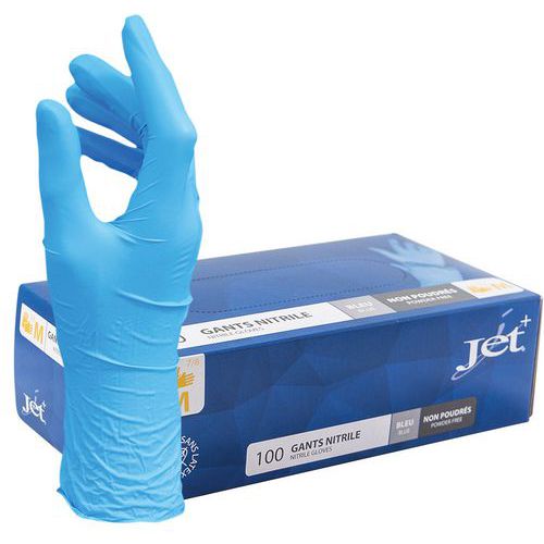 Wegwerphandschoenen nitril blauw niet gepoederd - Doos van 100 - MP hygiëne Wegwerphandschoenen nitril blauw niet gepoederd - Doos van 100 - MP hygiëne