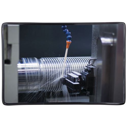 Industriespiegel Check mirror acryl, Bewakingsradius: 1 m, Vorm: Rechthoek, Breedte spiegel: 600 mm
