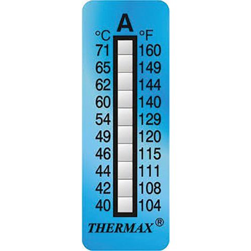 Temperatuur indicatorstrips - Thermax 10 temperaturen