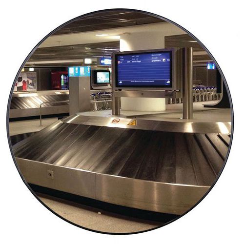 Miroir de surveillance - Intérieur - Rond - Fixation murale télescopique- Dancop