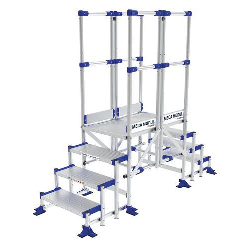 Vaste loopbrug Meca Modul - 2 relingen - Tubesca-Comabi