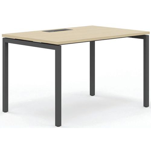Bureau droit 140 cm pieds U Misao - Manutan Expert