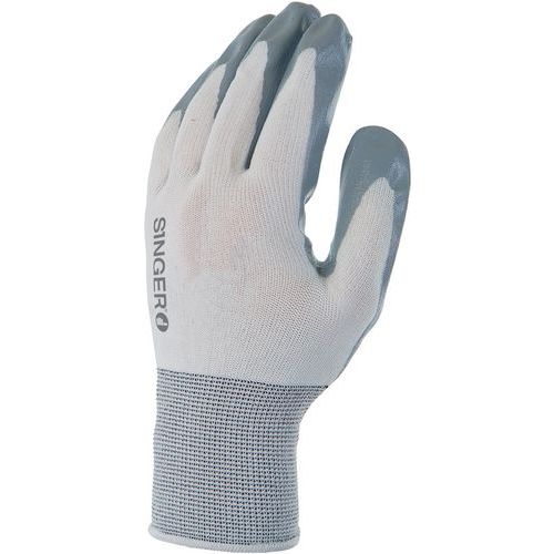 Handschoenen met polyamide nitril gecoat handpalm, Materiële coating: Nitril, Coating oppervlakte: Palm