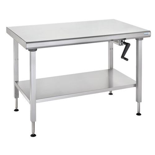 Table centrale avec étagère hauteur réglable Ergonomix