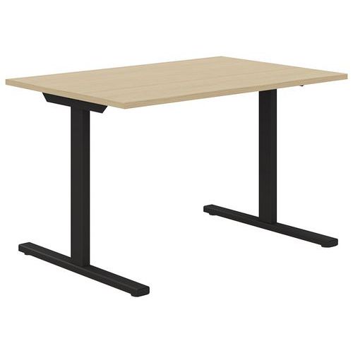 Bureau droit 120 cm pieds T Misao - Manutan Expert