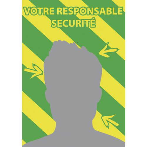 Spiegel met veiligheidsvoorschriften Qualimir Plexi+ - geel/groen - Kaptorama