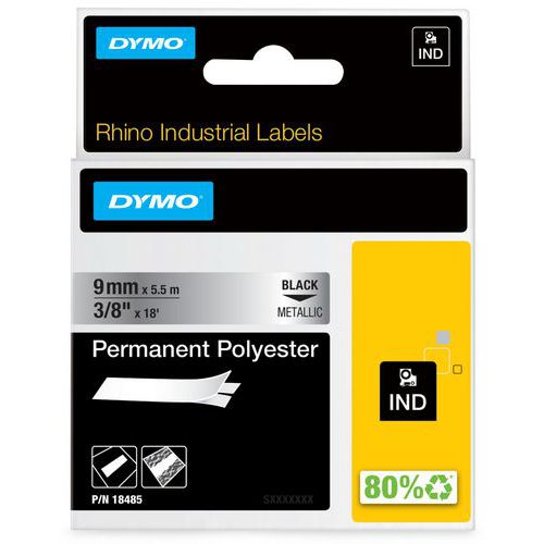 Lint met zelfklevende industriële etiketten Rhino van polyester - Dymo