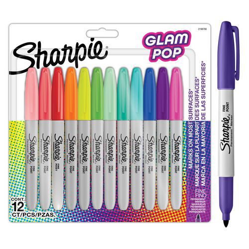 Permanente markeerstift Glam Pop Sharpie Fine, fijne punt 0,9 mm - Sharpie