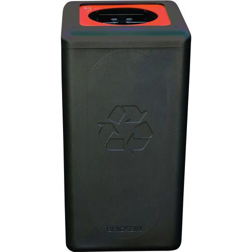 Afvalbak Circulaire BrickBin Plastic 65 ltr_BrickBin, Totale inhoud: 65 L, Materiaal: Gerecycled kunststof