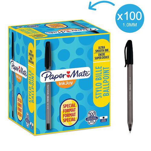 Balpen Inkjoy 100 cap - voordeelverpakking 80+20 - Papermate