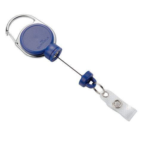 Enrouleur avec bouton pression pour porte- carte - Durable