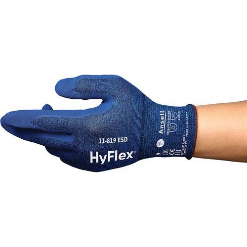 Ergonomische werkhandschoen HyFlex®11-819 ESD- Ansell