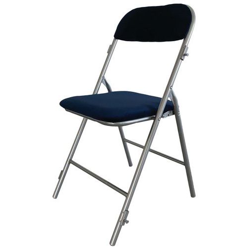 Set van 6 klapstoelen Mexico, Type voet: Stoeldoppen, Zitting materiaal: Fluweel, Type stoel: Stoel