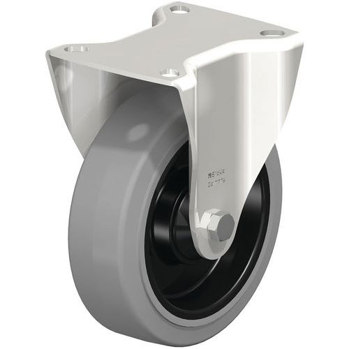 Bokwiel rvs met bevestigingsplaat EasyRoll niet-strepend - Blickle