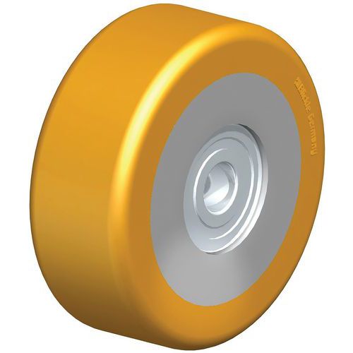 Palletwagenrol polyurethaan loopvlak Extrathane stalen kern, Ø: 80 mm, Max. belasting: 260 kg