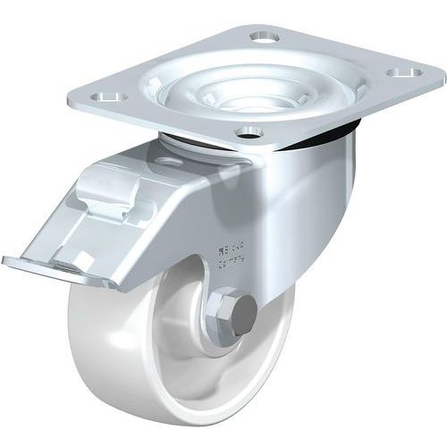 Roulette pivotante acier - roue en polypropylene - Blickle
