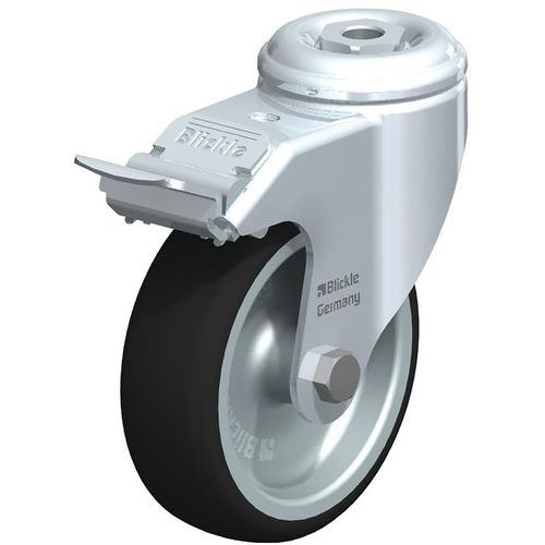Roulette pivotante - bandage PU thermoplastique - corps PO - Blickle