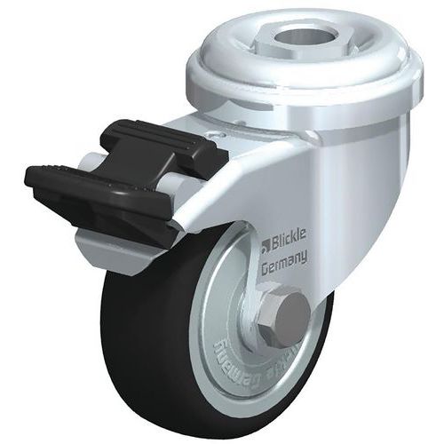 Roulette pivotante - bandage PU thermoplastique - corps PO - Blickle