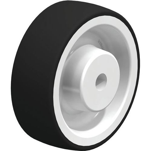 Wiel met thermoplastisch polyurethaan loopvlak zwaar polyamide velg, Max. belasting: 300 kg, Ø: 100 mm