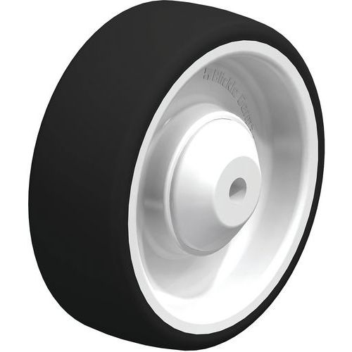 Wiel met thermoplastisch polyurethaan loopvlak zwaar polyamide velg, Max. belasting: 300 kg, Ø: 100 mm