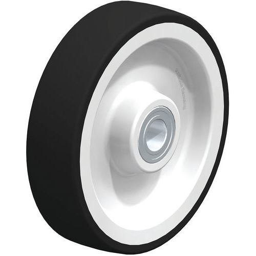 Wiel met thermoplastisch polyurethaan loopvlak zwaar polyamide velg
