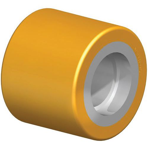 Galet de transpalette bandage PU Extrathane® - corps acier - Blickle