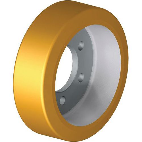 Aandrijfwiel voor transportmateriaal, Ø: 230 mm, Max. belasting: 125 kg