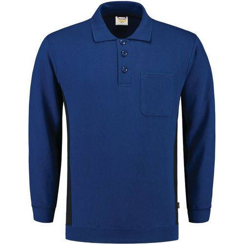Sweat Col Polo Bicolor Poche Poitrine - TRICORP WORKWEAR