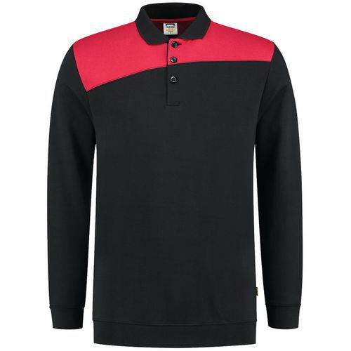 Sweat Col polo Bicolore Coutures - TRICORP WORKWEAR