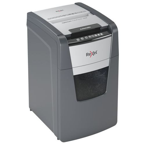 Papiervernietiger Optimum Autofeed+- Rexel, Velcapaciteit 80 gr.: 150, Inhoud bak: 44 L