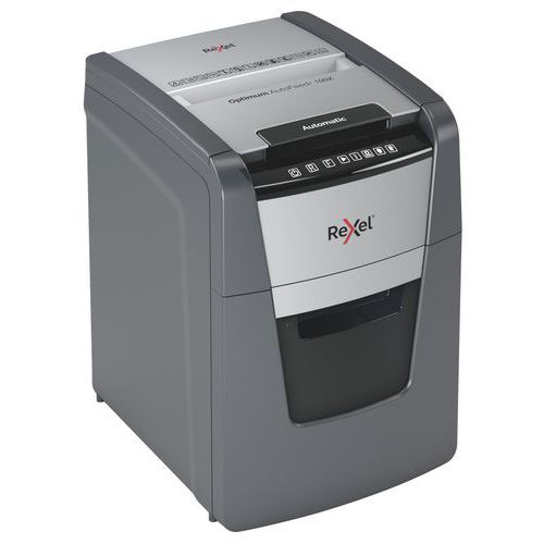 Papiervernietiger Optimum Autofeed+- Rexel, Velcapaciteit 80 gr.: 100, Inhoud bak: 34 L