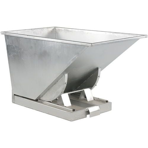 Kiepbak in rvs 300 liter - stockman