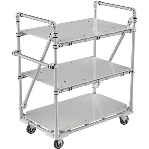 Aluminium modulaire wagen - 350 kg - Trilogiq