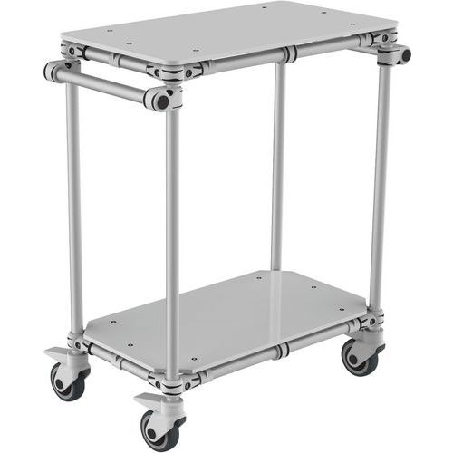 Modulaire aluminium werktafel, Max. belasting: 350 kg, Totale hoogte: 840 mm, Totale breedte: 400 mm