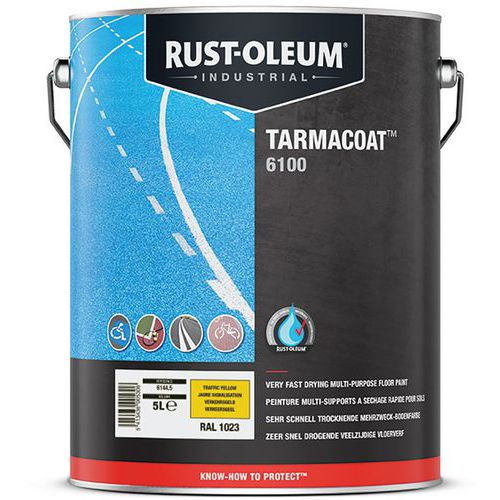 Verf voor vloeren buiten en binnen Tarmacoat - 5 l - Rust-Oleum