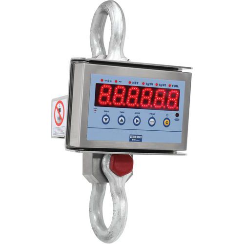 Dynamometer elektronisch rvs - 9000 kg - Dini