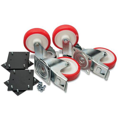 Transportwielenset 6-inch en bevestigingsset - Armorgard