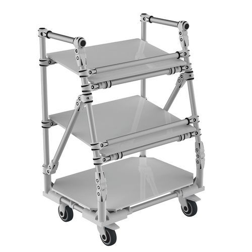 Display op wielen aluminium - Trilogiq