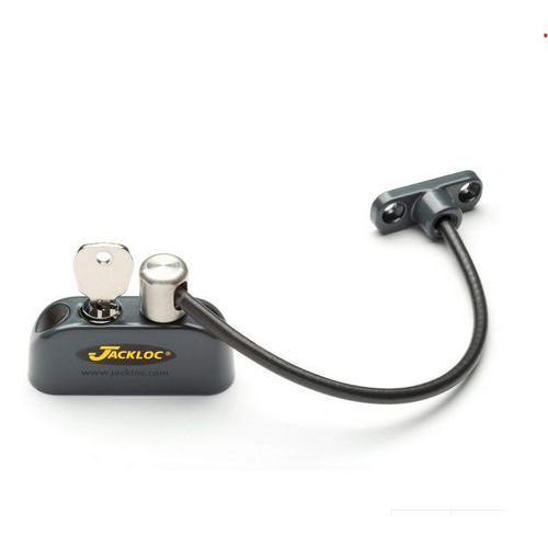 Kierstandhouder voor raam met kabel en sleutel - Pro5 - Jackloc