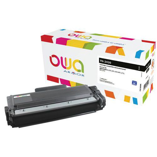 Toner haute capacité compatible Brother TN2420 BLACK - Owa