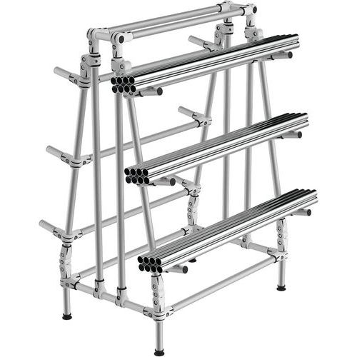 Mini-rack Cantilever vast - basis driehoek - belasting 150 kg per niveau - Trilogiq