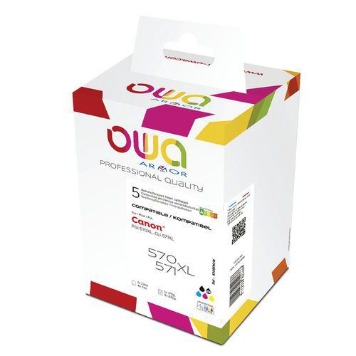 Inktcartridge PGI570/CLI571 XL compatibel met Canon - Owa
