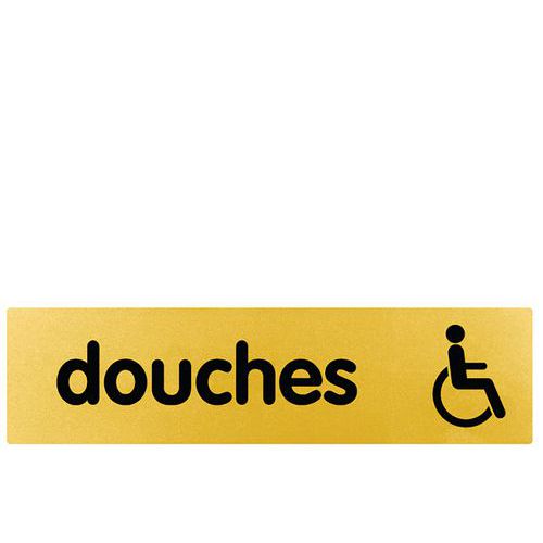 Plexiglas deurplaat - Douche voor mindervaliden - Goud/zilver - Novap Plexiglas deurplaat - Douche voor mindervaliden - Goud/zilver - Novap